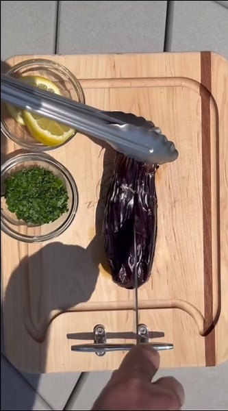 Delicious Whole Grilled Eggplant Recipe Tonight!