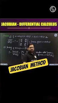 JACOBIAN Differential Calculus in Engineering Mathematics #PW #Shorts