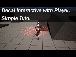 Unreal Blueprint Basic Tutorial. Decal interact with Player.