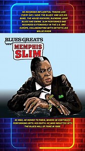 Memphis Slim (September 3, 1915 – February 24, 1988) was an American blues pianist, singer, and composer born John Len Chatman in Memphis, Tennessee. Renowned for his smooth vocals and boogie-woogie piano style, he became a key figure in the Chicago blues scene after moving there in the late 1930s. He recorded influential tracks like "Every Day I Have the Blues" and led his band, the House Rockers, blending jump blues and swing. Slim performed and recorded extensively in the U.S. and Europe, col
