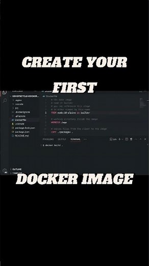 How to create your first Docker Image! #docker #devops #technology #coding