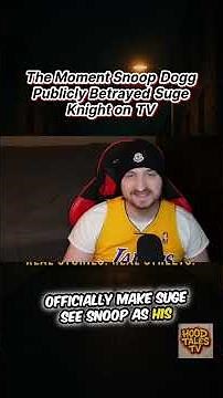 The Televised Moment Snoop Dogg Officially Crossed Suge Knight! 🤯