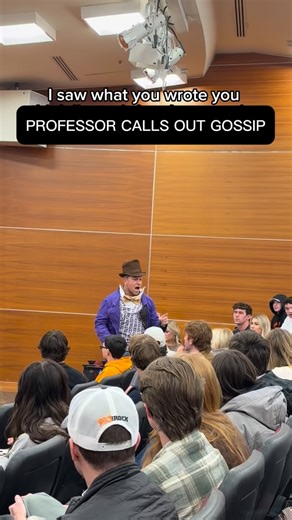 UTK Social Media Class on Instagram: "Professor calls out student for gossiping about him in class by calling him an egomaniac, narcissist and Ozempic user #utksm #ozempic #gossip #college"