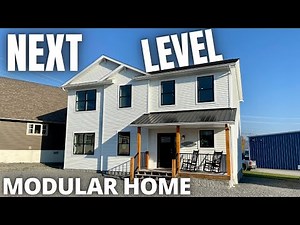 Inside a BEAUTIFUL 2 Story Modular Farmhouse!