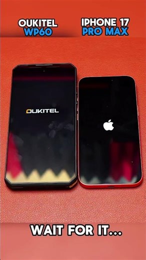 😱⚡OUKITEL WP60 VS IPHONE 17 PRO MAX ULTIMATE SPEED TEST!🚀📱#apple #tech