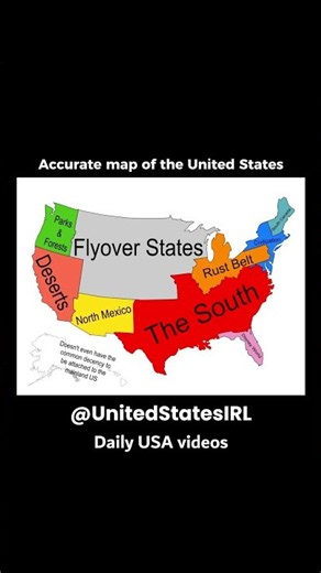 Pretty accurate map of the United States