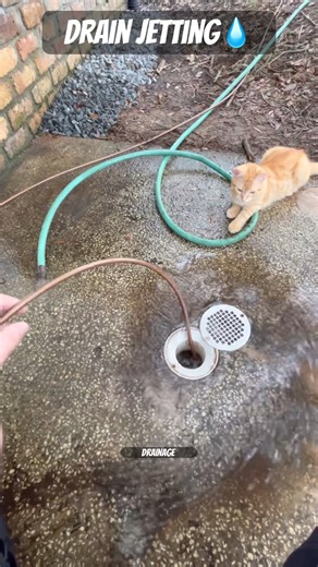 Drain Pipe Jetting - Cleaning a PVC Drain Line