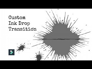 Create Your Own Unique Ink Drop Transition - Filmora 11