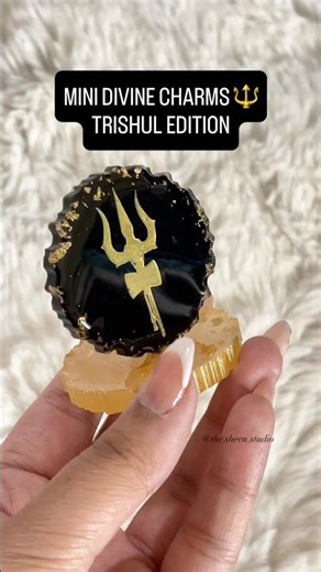 Title:Mini Divine Charms 🔱✨ |Handmade Lord Shiva Resin Art | Mahadev Decor #shorts
