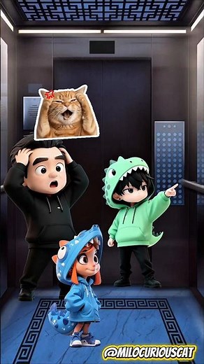 OH NO! THEY KEEP PUSH THE ELEVATOR BUTTON #cartoon #animation #shorts