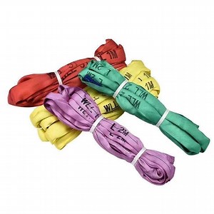 [Hot Item] 1t 4m Heavy-Duty Round-Loop Flexible Sling for Safe Industrial Lifting