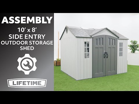 Lifetime 10' x 8' Outdoor Storage Shed | Lifetime Assembly Video