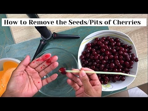 HOW TO REMOVE CHERRY SEEDS THE EASY WAY | HOW TO PIT CHERRIES