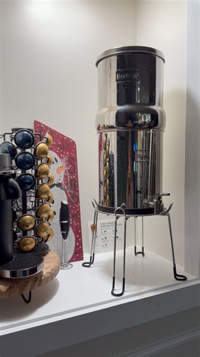 I’ve been a Berkey fan for over a decade & don’t get me wrong, it’s great! There are a lot of things that it doesn’t filter out but it’s gravity fed, requires no electric, pretty low cost because charcoal filters last a while. BUT… hubs installed a RO under the sink & the Berkey is going to retire. I now have crispy fresh water at the flip of a faucet & it’s unlimited supply- no more waiting for it to filter. #waterdropfilter #berkey #thirsty #water | Alexia Coomer