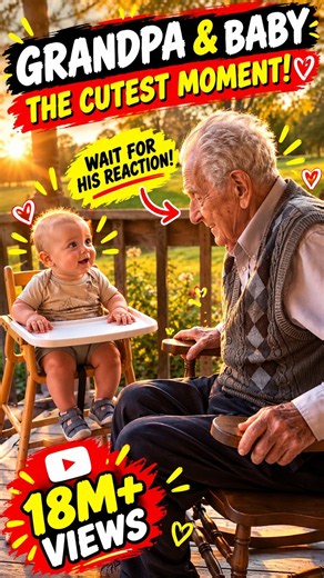 Grandpa & Grandson’s Sweetest Conversation! 👴👶❤️ Age Is Just a Number! 🥹 #PureLove #FamilyBonds