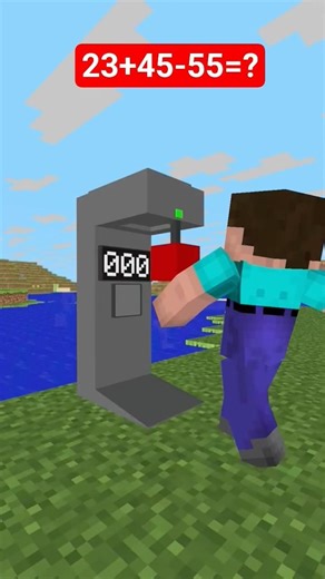 Punching Machine Challenge👊MAIZEN Minecraft Animation #shorts
