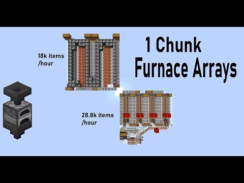 One Chunk Furnace Arrays for Minecraft 1.21 (Java and Bedrock) Part 1
