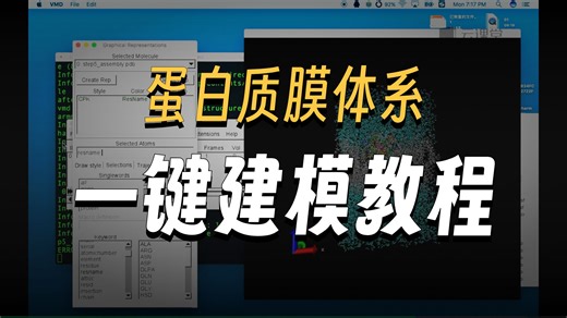 Gromacs视频教程-charmm-GUI：膜-蛋白体系建模神器简单介绍（2）