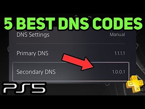 PS5 THE BEST 5 DNS SERVERS (New!)