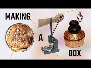 Turning an Old British Penny Coin into a Mini Snuff Box - DIY Coin Craft & Metalwork
