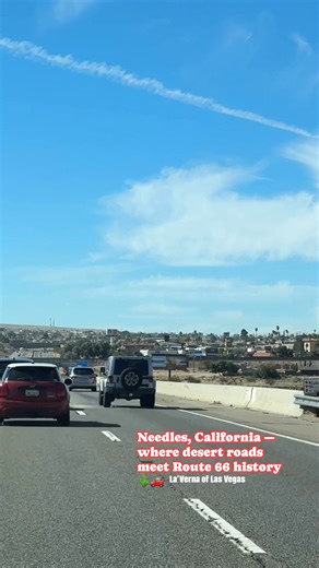📍E Main Street in Needles, California ~a small desert town along the historic Route 66. From old motels and vintage signs to views of the Colorado River nearby, it’s a perfect stop for anyone chasing that classic road-trip nostalgia 🌵🛣️☀️. #lavernaoflasvegas #california #fblifestyle | La'Verna of Las Vegas