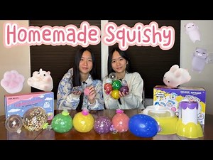 We make Homemade Squishies! | Janet and Kate