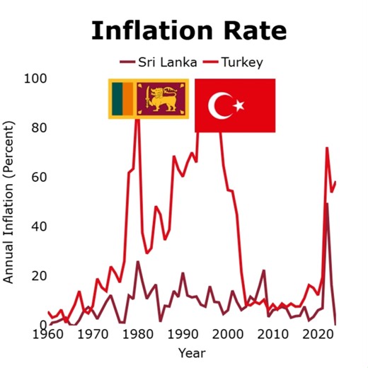 George's Graphs on Instagram: "Source: World Bank Economic Data. Music: Parisian Cafe-Aaron Kenny, Old World Saga-Hanu Dixit, Ceddin Deden #srilanka #france #italy #turkey #inflation #economy #economics #economicgrowth #economicdevelopment #data #graph #chart #dataviz #datascience #stats #statistics"
