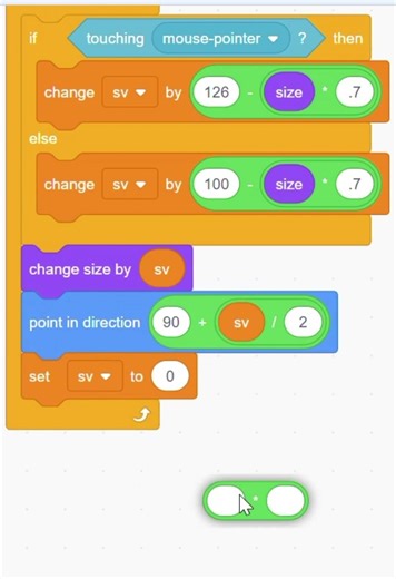 make wiggle button effect in scratch