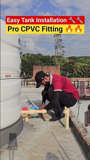 Perfect Water Tank Connection Using CPVC | The Pipe Expert #plumbing #construction #plumber