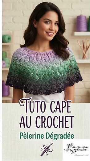 DIY : Crochetez cette magnifique cape au crochet
