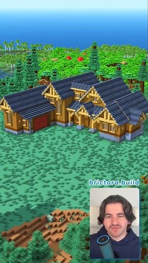 Minecraft Redstone Cowboy Ranch #Shorts #minecraft