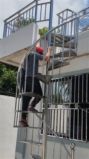 16K views · 228 reactions | Install stainless spiral with fence and gate without terrace | Stainless steel fabrication gate and fence | Facebook