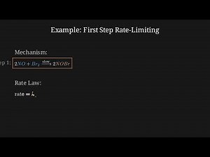 5.8 Reaction Mechanism and Rate Law