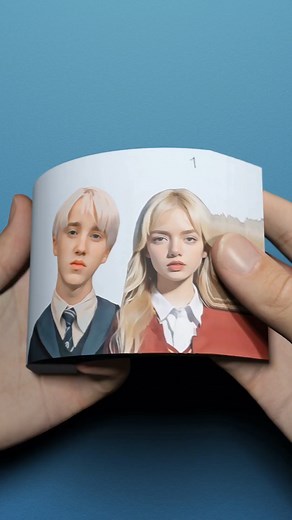 Realistic FlipBook on Instagram: "LISA & Draco Malfoy Singing "Death Bed" FlipBook #harrypotter #flipbook #viral"