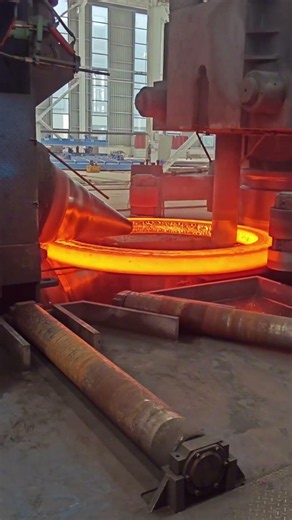 How Massive Steel Flanges Are Forged ⚙️ Satisfying Heavy Industry Process