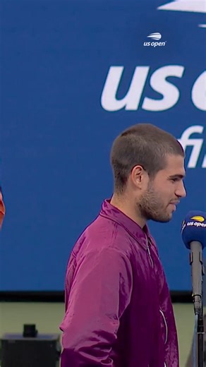 Opponents who become family. 💙 Congratulations to Carlos Alcaraz for taking home the Stefan Edberg Sportsmanship Award! | US Open Tennis Championships