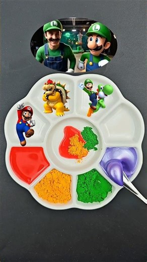 Super Mario Color Mixing #supermario #satisfying #colormixing