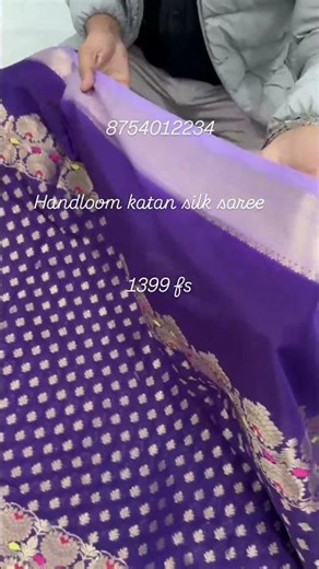 **Premium banarasi handloom katan silk Saree*New pattern saree elegant *Price 1399fs#saree#trend