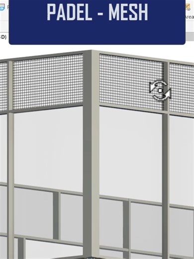 Padel Mesh #revit #arsitektur #curtainwall