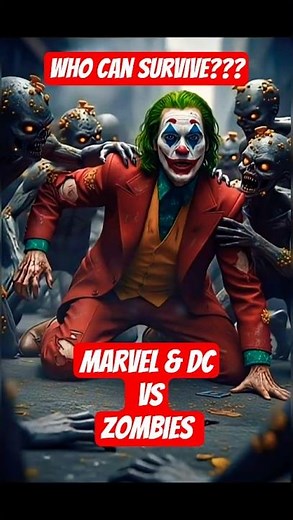 Zombies vs marvel & dc heroes – Who Survives the Apocalypse? #shorts