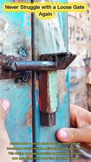 Never Struggle with a Loose Gate Again: DIY Self-Dropping Security Latch