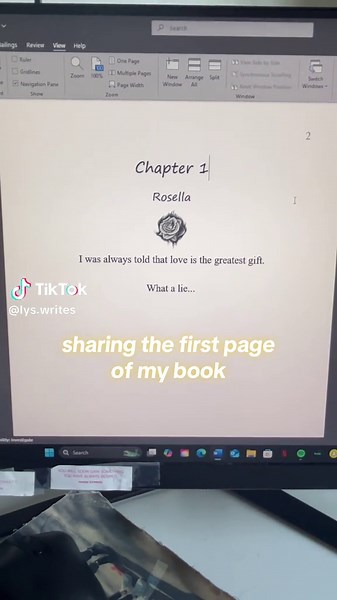 Sharing the First Page of My Book: Seeking Feedback