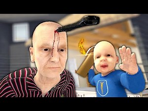 Grandson Threw a KNIFE in my HEAD - Granny Simulator Funny Moments