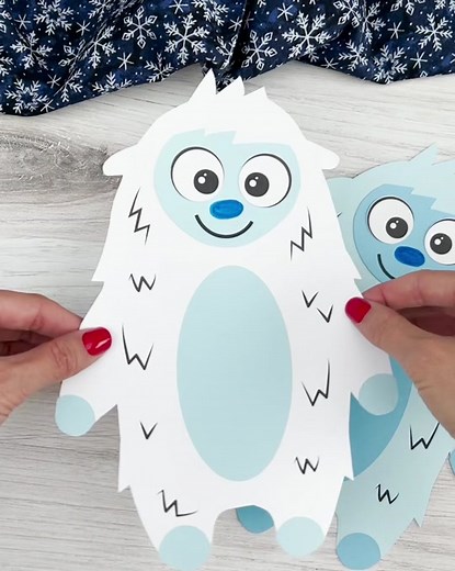 Abominable Snowman Craft for Kids