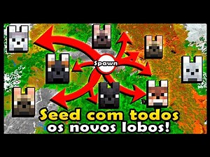 SEED WITH ALL NEW WOLVES IN MINECRAFT SPAWN! JAVA AND BEDROCK!