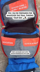 ❤️‍🩹 Stay safe with top rated First Aid Kits. ⛰️ Packed with comprehensive medical supplies 💼 Ultra-light and easy to carry ✅ Expert-approved for reliability 🌧️ Waterproof inner bags for all-weather use Don’t venture out unprepared. Get your First Aid Kit today and explore with peace of mind! | Adventure Medical Kits
