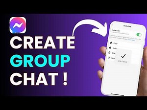 How To Create Messenger Group Chat !