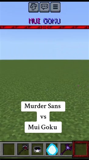 Murder Sans vs Mui Goku Battle in Minecraft Gameplay