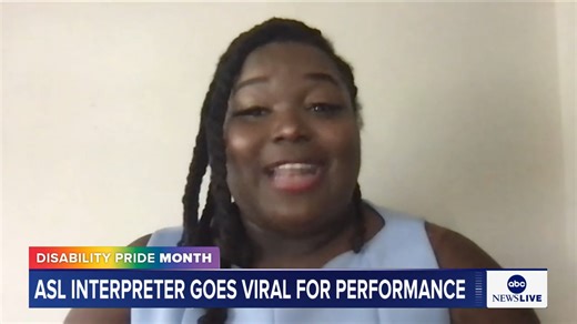 ASL interpreter Shiann Cook joins ABC News Live to discuss her viral performance of "Hamilton." | ABC News Live