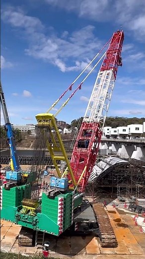 #mic #Liebherr #ミック #リープヘル #クローラークレーン #明治用水頭首工 #shorts